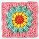 Mezcla y combina Granny Squares - Flores