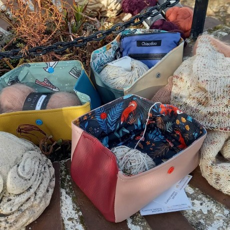 Estuche / cuenco lanero portatil