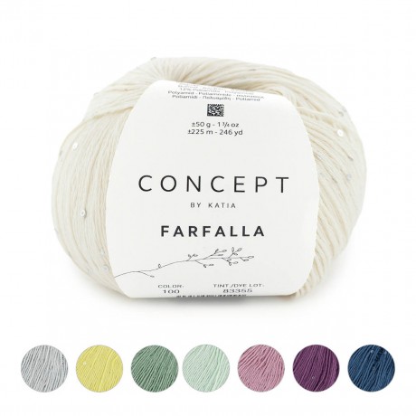 Algodón lentejuelas - Farfalla Katia