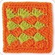 Mezcla y combina Granny Squares - Versión Puntos