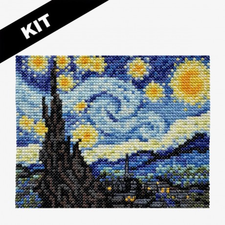 Kit Punto de cruz - Noche estrellada
