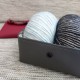 Estuche / Cuenco lanero portátil - Mod. Mujeres gris