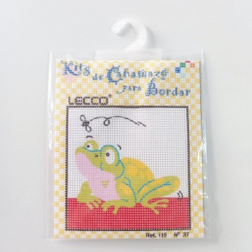 Kit bordado infantil - Rana