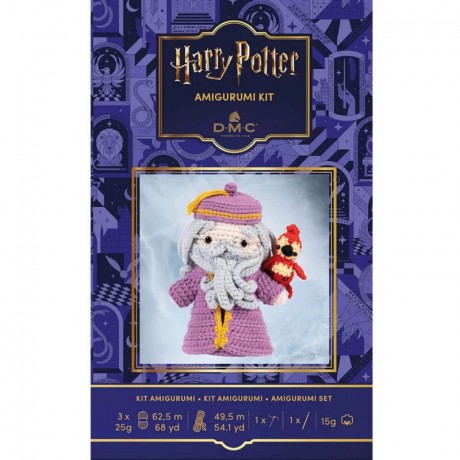 Kit Amigurumi Dumbeldore - Col. Harry Potter DMC