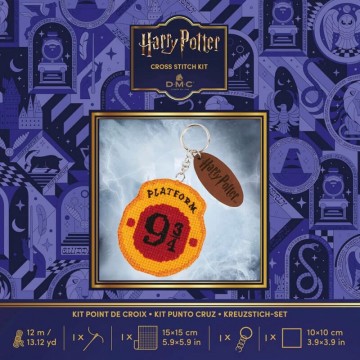 Kit Punto de Cruz Plataform 9 3/4 - Col. Harry Potter DMC