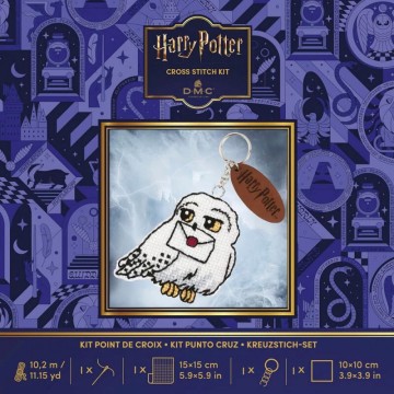 Kit Punto de Cruz Hedwige - Col. Harry Potter DMC