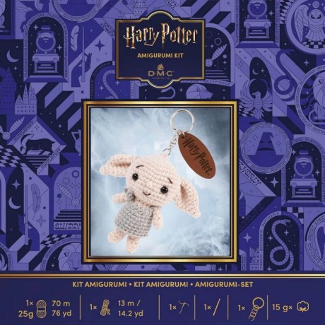 Kit Amigurumi Llavero Dobby - Col. Harry Potter DMC