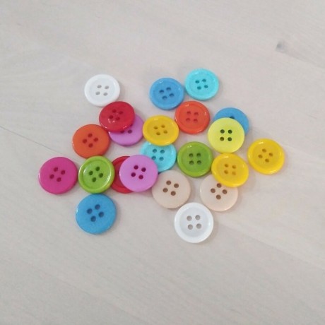 Botones de colores 15mm
