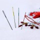 Agujas de colores para bordar