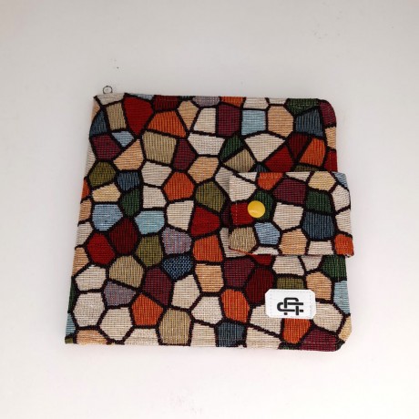 Estuche con bolsillos - Mod. Hojas