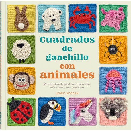 Cuadrados de ganchillo con animales