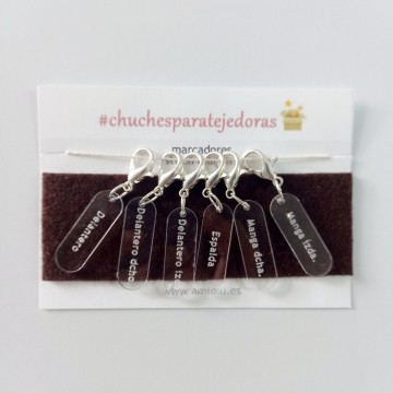 Marcadores tejido por partes
