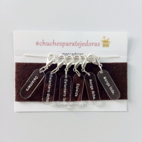 Marcadores tejido por partes