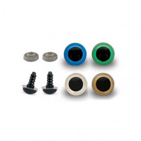 Pack de ojos de colores 12mm