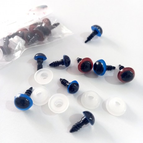 Pack de ojos de colores 12mm