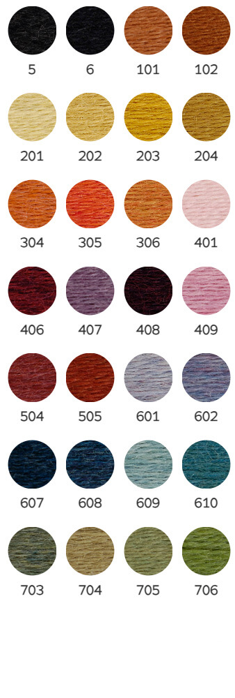 Colores lana para bordar y zurcir