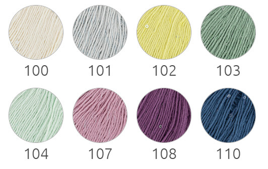 Colores hilo de algodón con lentejuelas para tejer