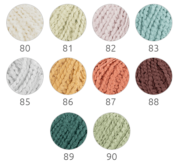 Colores lana de algodón con efecto borreguito