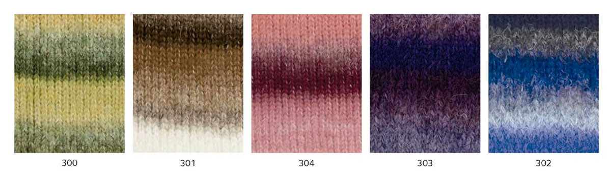 Colorido lana de alpaca multicolor