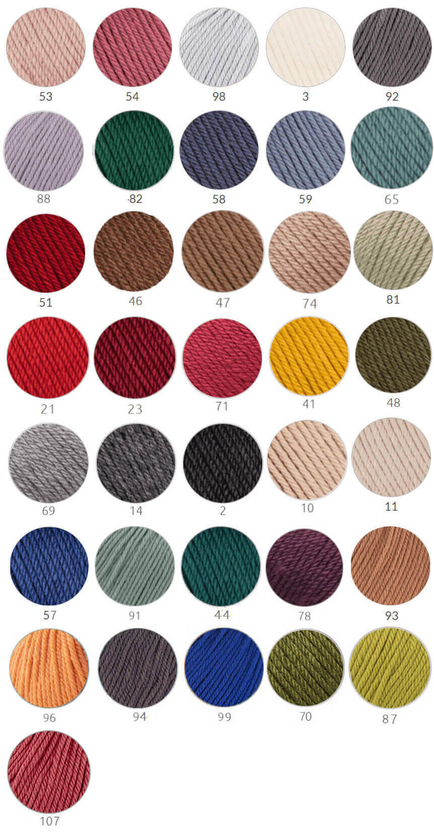 Colorido lana merino aran katia