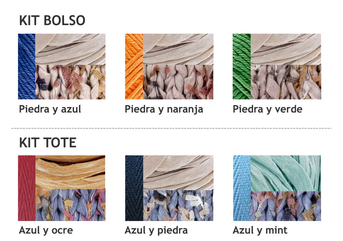 Kit para tejer bolso ganchillo